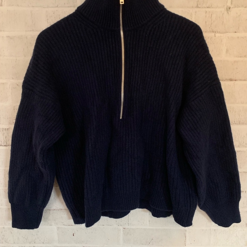 Everlane Navy Turtleneck Sweater